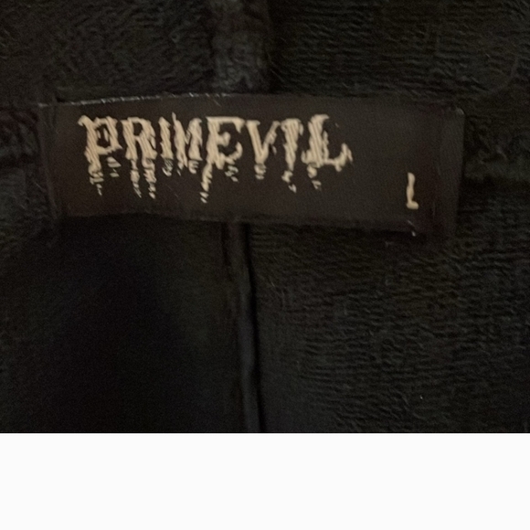 PRIMEVIL Rare HOODED ROCKER DRESS. L - Picture 8 of 8